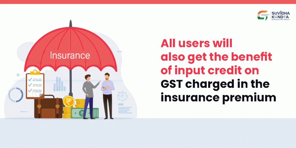 GST charged on insurance